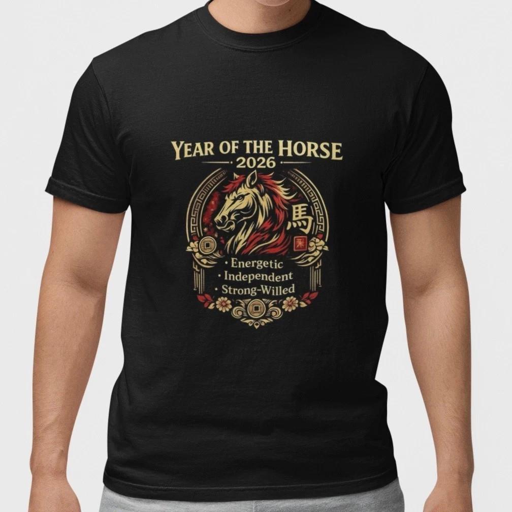 2026 Year of the Horse Shirt Chinese Zodiac Lunar New Year Gift Tee