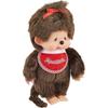 Sekiguchi Monchhichi Premium Standard S Girl Plush, Brown, 251117