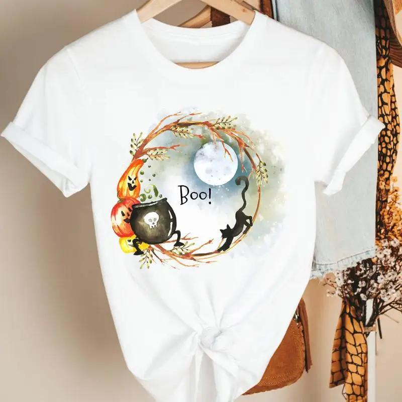 Fashion Womens Pumpkin Spice Coffee Thanksgiving Halloween Casual Crew Neck Short Sleeve Tshirt Women T Shirt