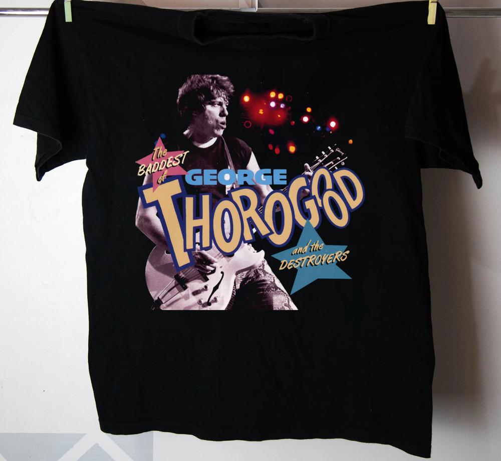 Retro Who Do You Love GEORGE THOROGOOD Shirt Black Unisex Unisex T-Shirt