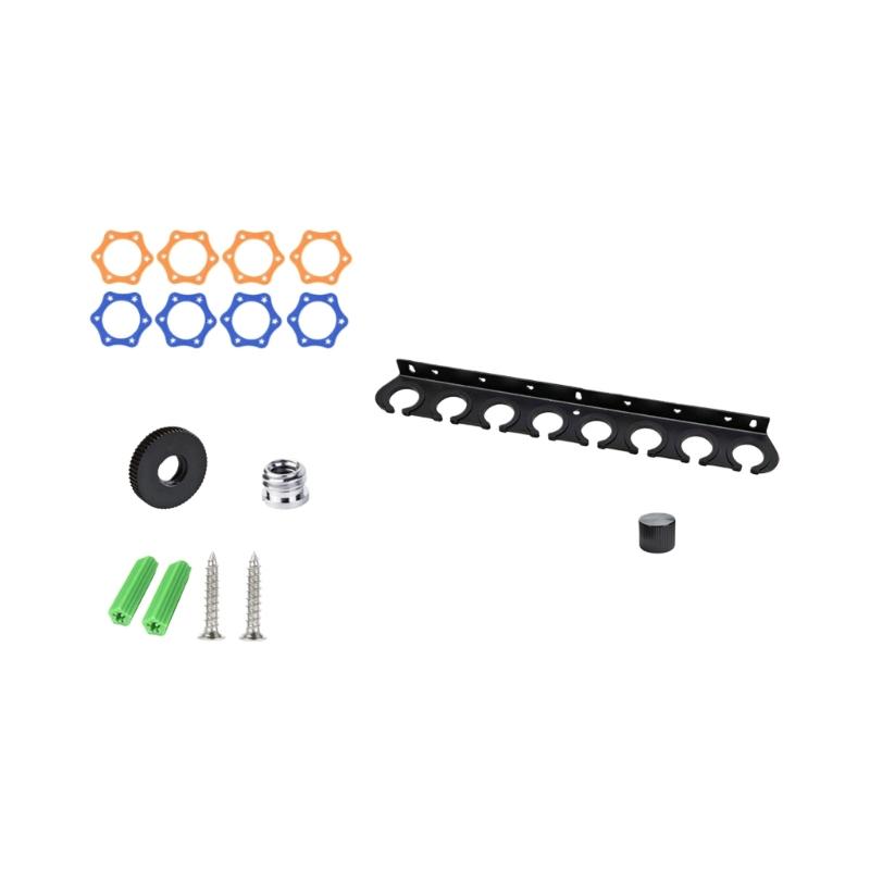 Shockproof Wall Mount Holder for Various Models Microphones Storage Organizers Holds 2/4/6/8 Microphone for Mic Stand