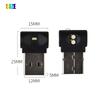 1x Мини USB RGB LED Свет в салон автомобиля с сенсорной кнопкой, неоновая атмосфера, лампа для освещения салона, подходит для любого устройства с USB-портом, для автомобиля, компьютера
