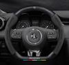 MG ZS6 & Scorpio Navigator ONE Suede Steering Wheel Cover - Magnolia 5 Model
