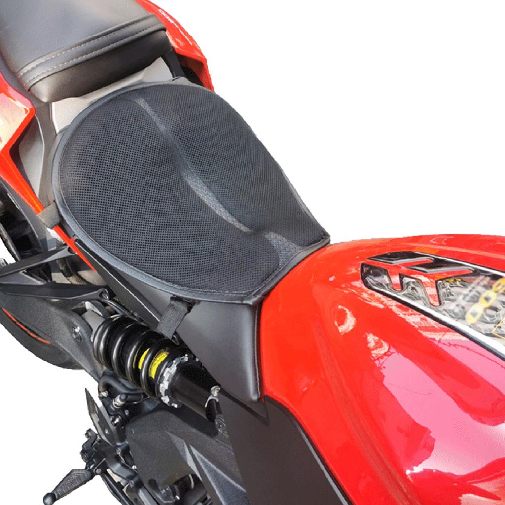 Пятислойная гелевая подушка для сиденья с охлаждающей сеткой, дышащая ткань, антивибрационные аксессуары для мотоцикла