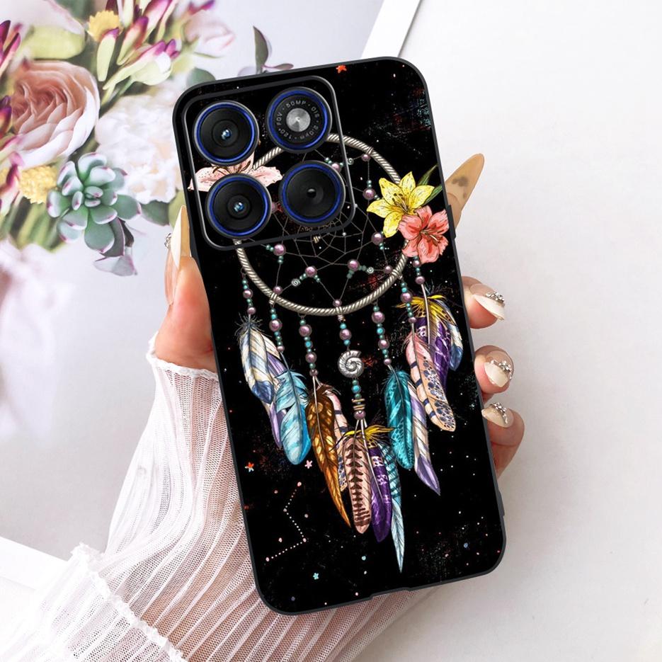 For Motorola Edge 70 Case XT2601-2 Cute Cat Peacock Painted Cover Soft Silicone Case For Motorola Edge 70 Fusion Edge70 5G Shell
