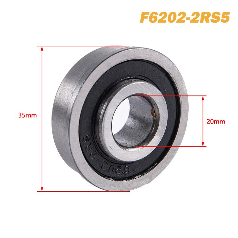 F6202-2Rs Flange Abec-1 Deep Groove Garden Trolley Ball Seal Wheelbarrow Bearing
