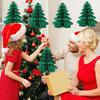 Christmas Tree Decoration Hanging Ornament Easy Assembly Festive Hanging Decor 3D Honeycomb Paper Decoration
