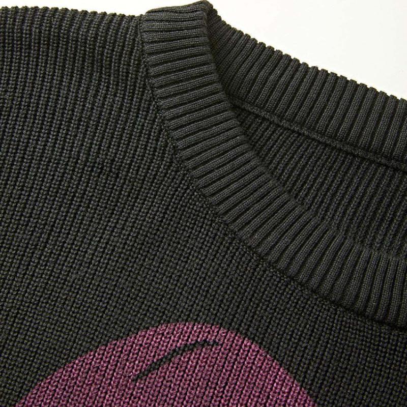 Новый осенне-зимний свободный свитер INS Angel Skull Y2K с круглым вырезом и принтом из Европы и Америки