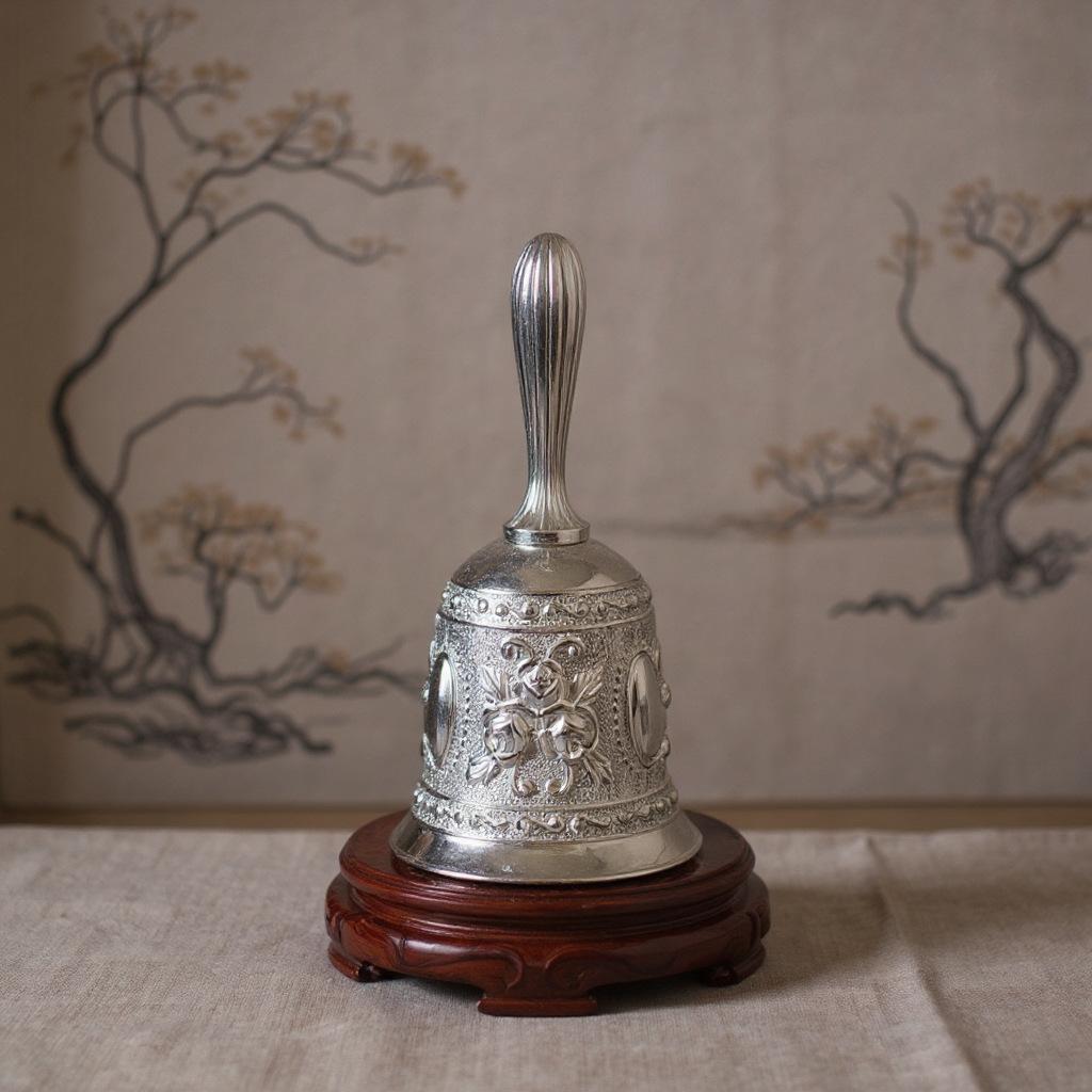 1 Pc Top Goods, Hand-ringing Bells, Retro Copper Bells, Serving Food, Lingdang Metal, Elderly Bells, Class Bells, Early Education Bells