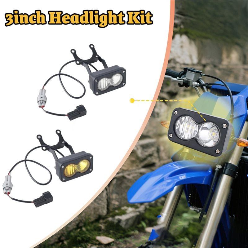 Motorcycle LED Headlight Kit Flood Light Pods For Sur-Ron Segway X260 And Talaria Combo Kit Yellow