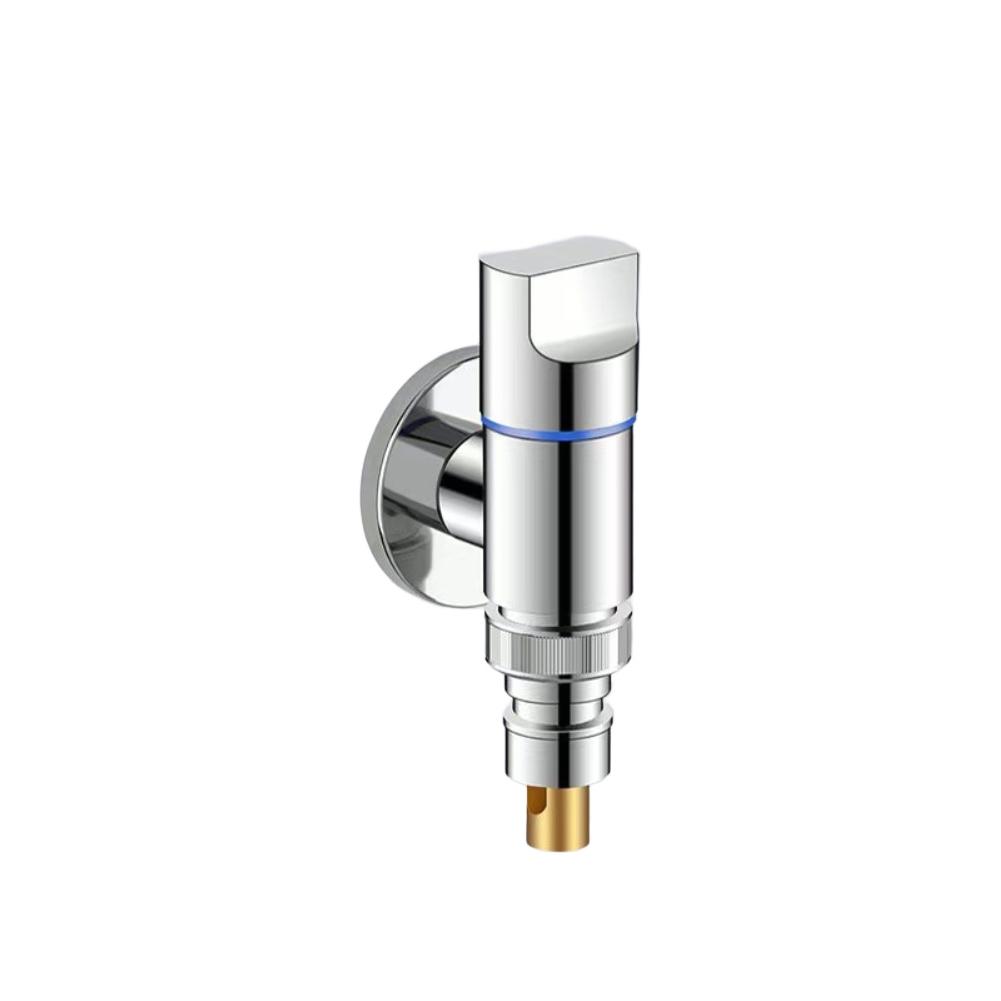 Washing Machine Faucet Automatic Water Stop Valve Quick Opening Angle Valve G1/1 Wall Mounted Water Stop Clip Triangle Valve