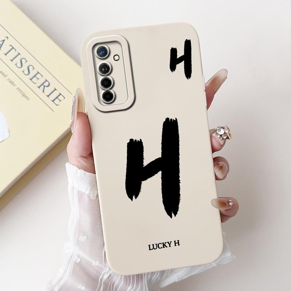 Чехол для телефона Realme X2 XT со счастливой начальной буквой Для Realme XT X2 Мягкий силиконовый противоударный чехол