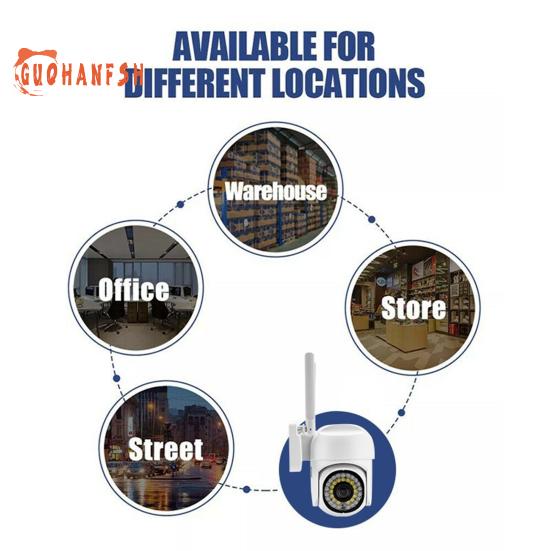 1 комплект камеры наблюдения A13 — 1080P HD-совместимая, двойная подсветка ночного видения, встроенный микрофон, вращающаяся камера наблюдения, товары для дома