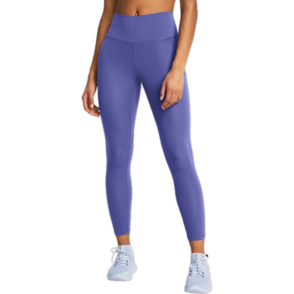 Under Armour Женские спортивные брюки Meridian Slim Fit, однотонные, с эластичной резинкой на талии, средней посадкой, девять точек, карбоново-синие 1382525-561