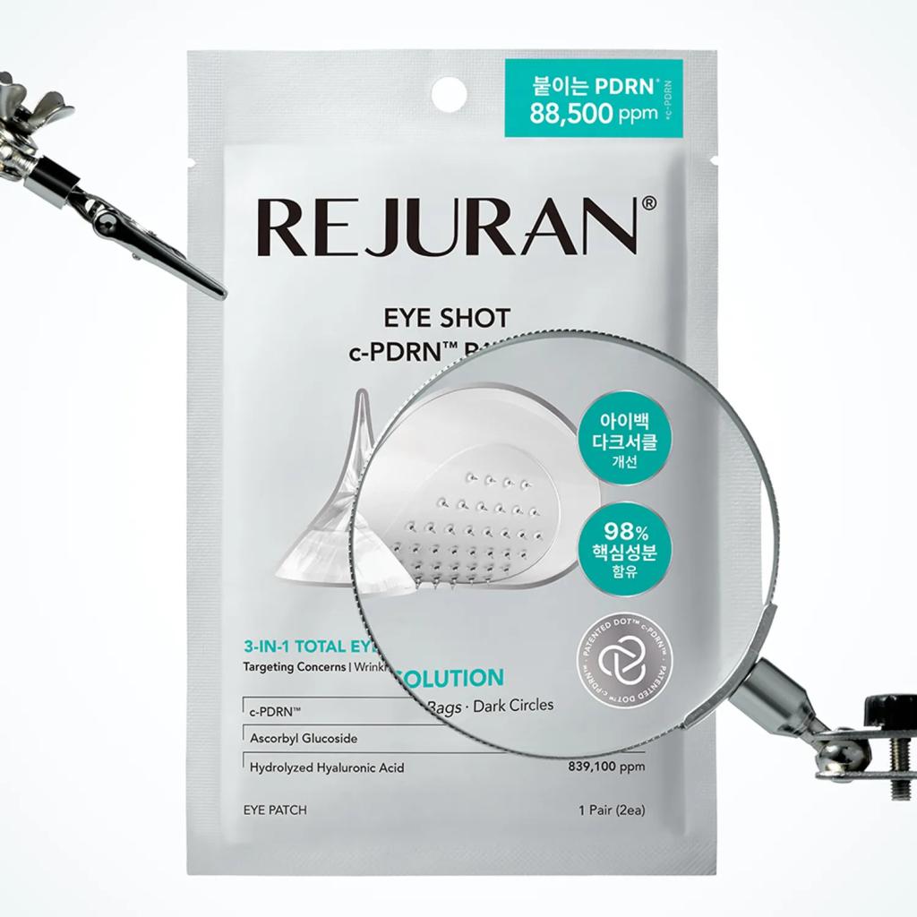 Rejuran Патч Eye Shot c-PDRN 88 500 ppm Микроигольный патч для глаз Морщины Темные круги Мешки под глазами Подтягивающий