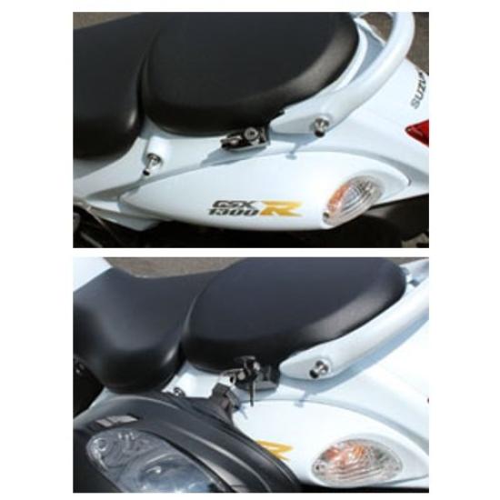 Запчасти для мотоцикла Kijima, держатель замка для шлема, стальной черный, противоугонный, GSX130R/Hayabusa ('08-'15) 303-1567