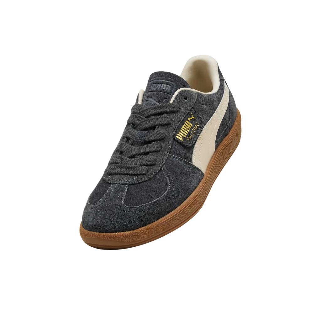 Puma Палермо Дымчато-серый Альпийский снег Унисекс Кроссовки Черный 396463-81