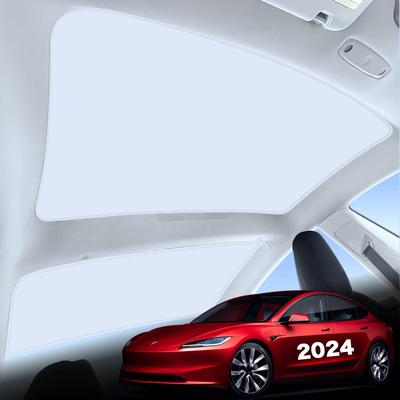 Sakura Garage Солнцезащитный козырек для Tesla Model 3 для моделей 2024 года и позже для Белого (Хайленд) [Необходимая Тесла]