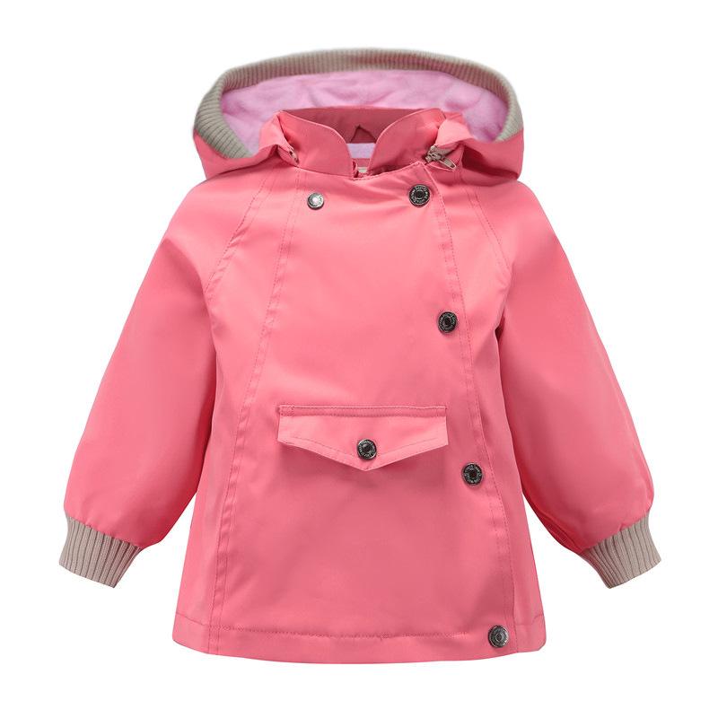 Meanbear Spring and Autumn Boys' and Girls' Long Sleeved Outdoor Wind and Rain Proof Hooded Submachine Jacket