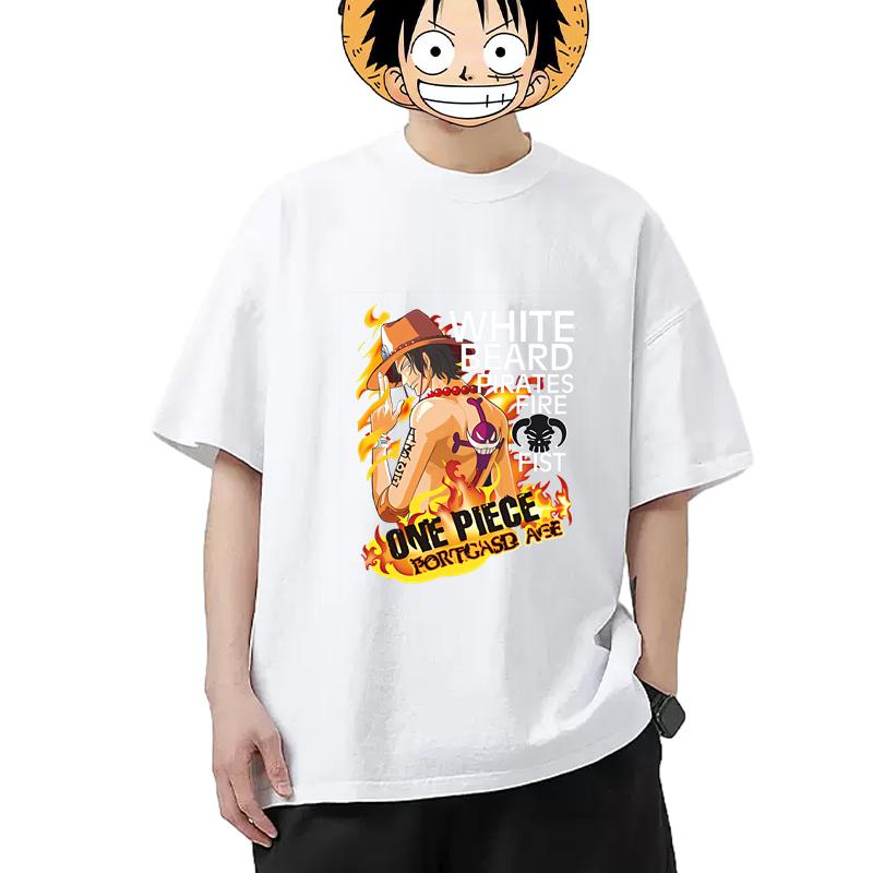 Футболка с принтом One Piece Kamen Rider Ace для мужчин и женщин, с короткими рукавами, из чистого хлопка, аниме, 2D, модная футболка
