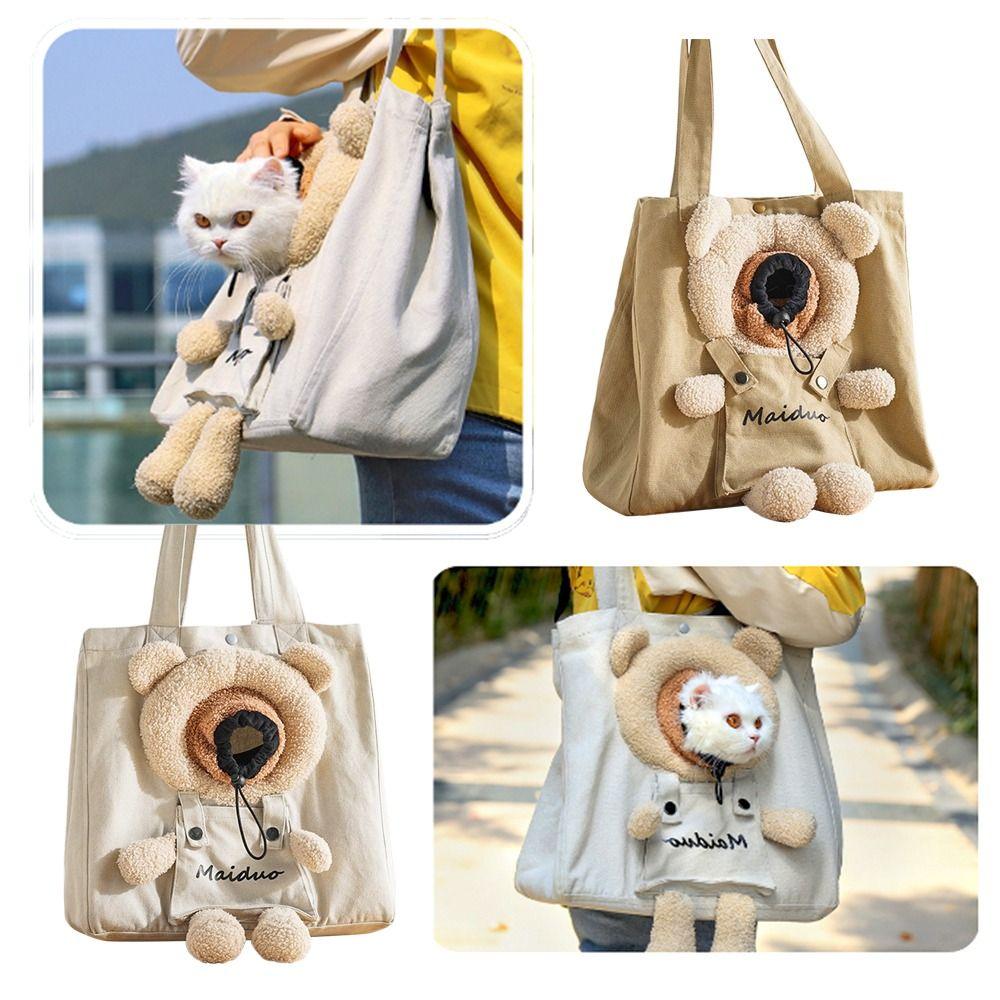 Portable Lion-shaped Pet Supplies Cat Shoulder Bag Puppy Messenger Bag Pet Knapsack Tote