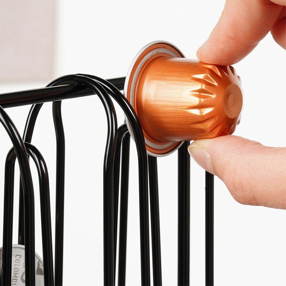 Подставка для кофейных капсул Nespresso, металлическая, черная, 30 см