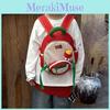 Preschool Backpack With Dog Pendant Curved Shoulder Straps For Wear Comfortable