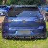 upgrade ABS Rear Diffuser For Volkswagen VW MK7 Golf R R-Line 2013-2016 Black Rear Bumper Spoilers Protector Guard Lip Body Kits