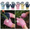 Cartoon Animal Kids Work Gloves Multi-purpose Latex Coated Gloves Tool Gardening Glove Gardening