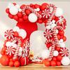 23PCS Christmas Balloons Cane Windmill Candy Christmas Holiday Celebration Birthday Shower Party On-site Indoor Home Decoration