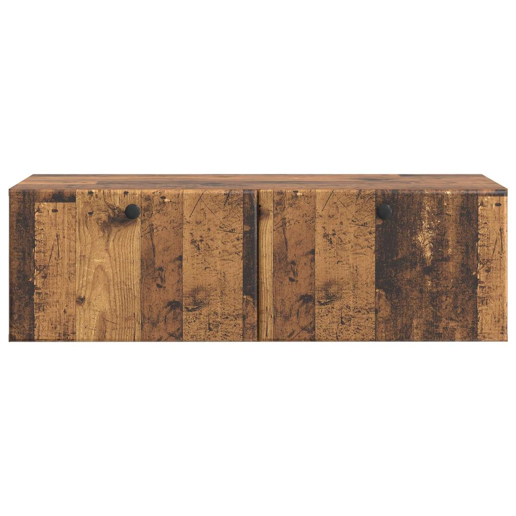 Wall Mounted TV Cabinet 98 x 41 x 30 cm Reclaimed Wood Effect Wood Based Material