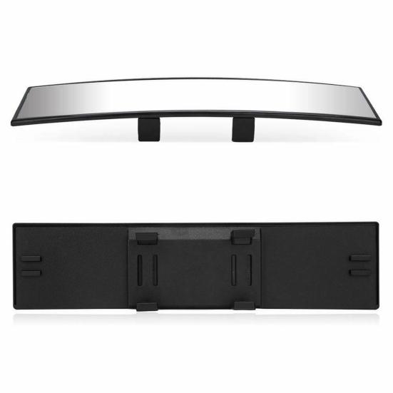 Зеркало заднего вида, широкоугольное, простая установка, улучшенное стекло, 300 мм, внутреннее изогнутое зеркало для автомобиля