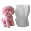Cute Dog Shape Silicone Molds Epoxy Resin Mold Scented Candle Mold Table Ornament Making Tool for Making Crafts