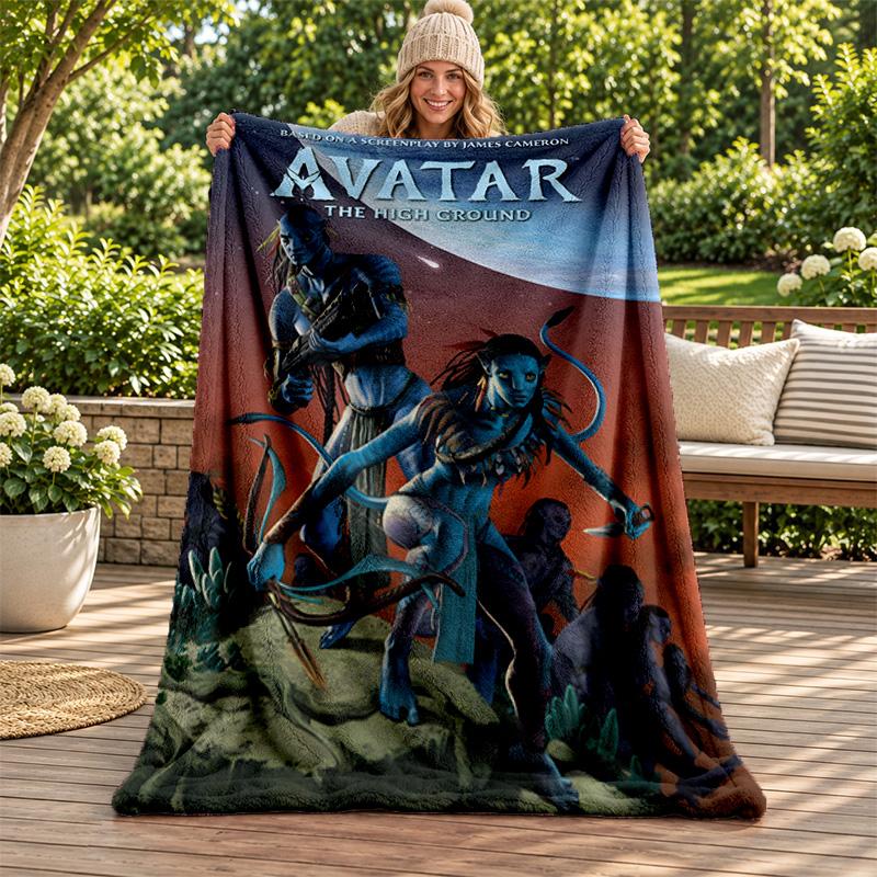 Avatar blanket Flannel Blanket Soft Cozy Plush Throw for Sofa Bed Lightweight Home Decoration Gifts for Christmas various holidays