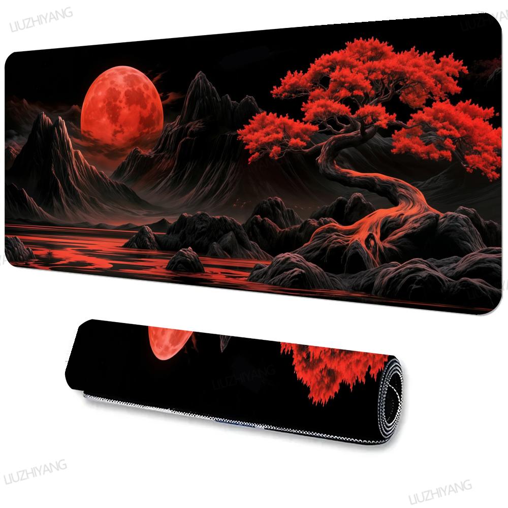 Sakura landscape Mouse Pad Large Office Mouse Mats Xxl Gamer Desk Accessories Computer Table Pads Extended Long Carpet Mousepad