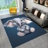 Elephant Pattern Floor Mats Door Decoration Home Living Room Floor Mats