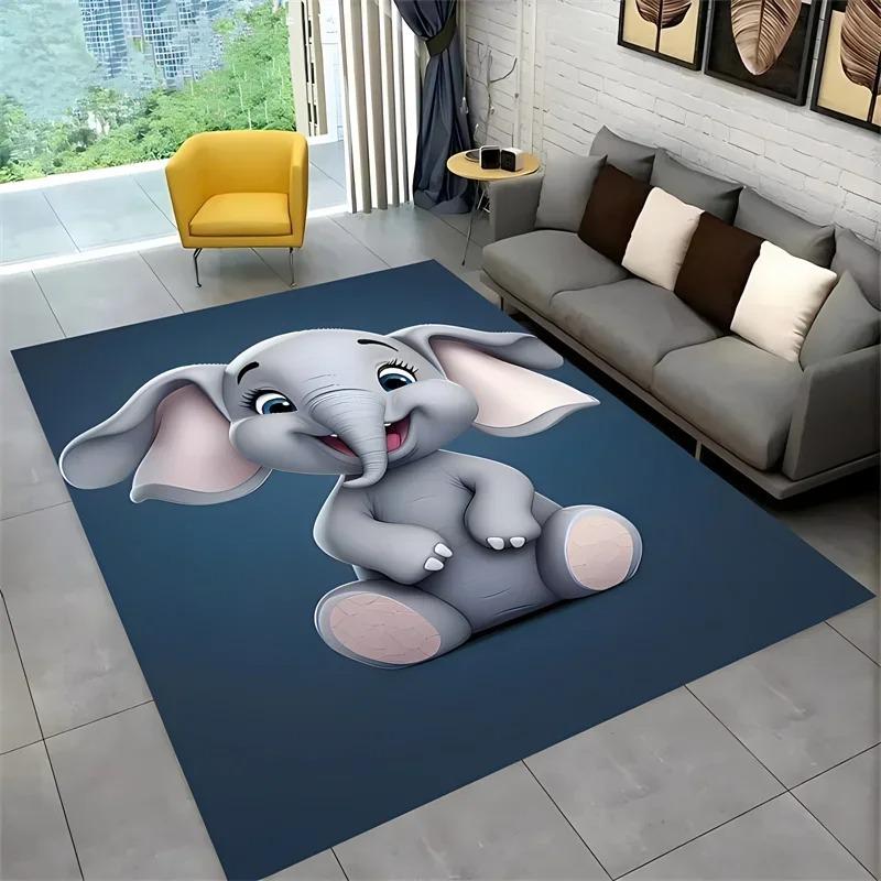 Elephant Pattern Floor Mats Door Decoration Home Living Room Floor Mats