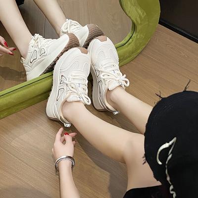 Новые папины кроссовки женские весенние студенческие спортивные кроссовки для бега повседневная обувь на высокой толстой подошве