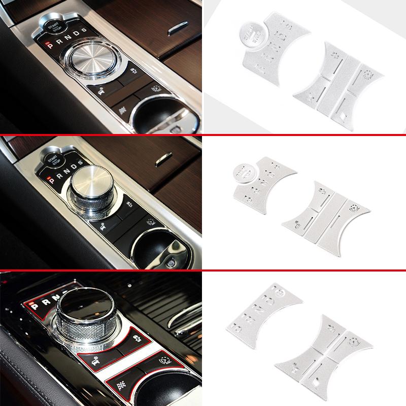 Car Styling For Jaguar XF XJ 2010-2019 Auto Central Control Gear Shift Panel Buttons Covers Stickers Trim Interior Accessories PP1