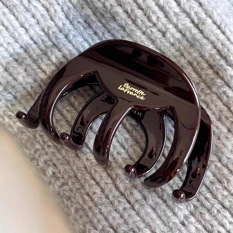 Корейская ретро большая заколка-краб для густых волос - Заколка-краб для волос высокого класса для прически пучок 2025