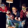 12 шт. Бумажные очки Супербоул, Декорации для регби, Реквизит для фотосъемки, Товары для вечеринки, Реквизит для фотосъемки на вечеринку