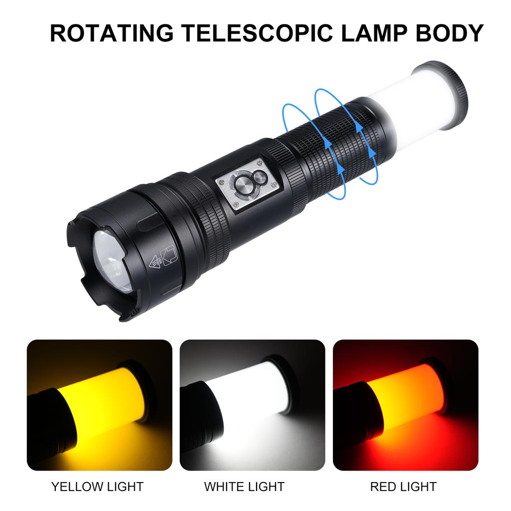 Уличный многофункциональный портативный бытовой фонарик перезаряжаемый фонарик основной свет с 4 режимами +