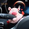 Украшения для автомобиля Милая мультяшная свинка, украшение для автомобиля, кошка, плюшевая кукла, поворотник, ручка переключения передач, аксессуары для интерьера