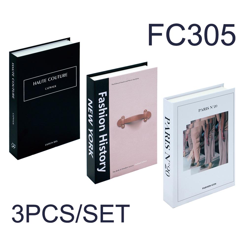 3Pcs/Set Fake Books Set for Decoration Coffee Table Ornaments Modern Home Decoration Luxury Faux Books Set London New York Paris