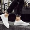 Fashion Thick Soled Comfort Leather Loafers Shoes Men 2025 Spring New White Designer Casual Luxury Shoe Men Fashion Business Board Shoes