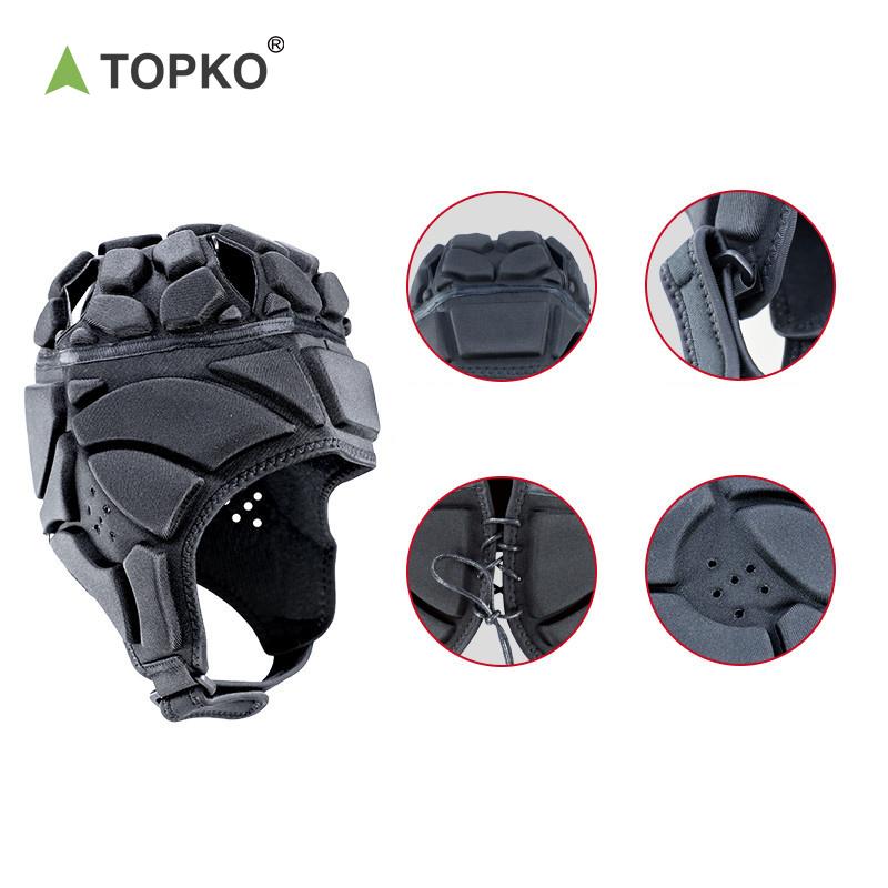 TOPKO  Goalie Helmet  Soccer Goalie Rugby Roller Skis Skaterd HELMET   Riding HELMET