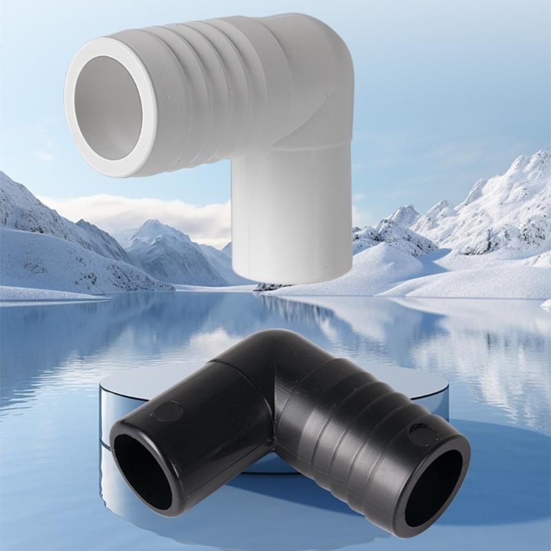 Boats 90 Degree 1'' Hose Pipe Elbow Bilge Pump Drain Nylon Thru Hull Fitting
