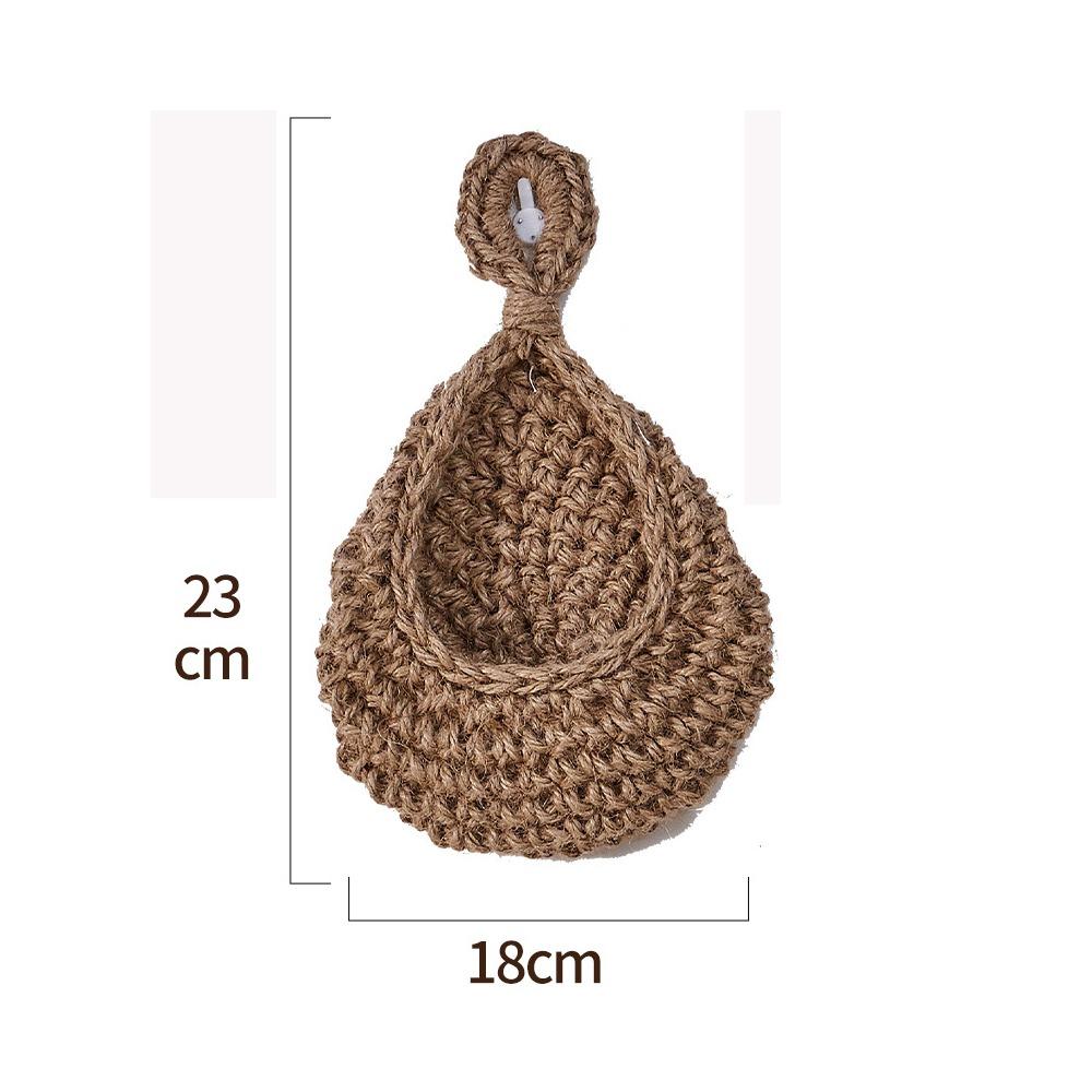 Woven Storage Basket Simulated Rattan Hanging Basket New Fruit Vegetable Basket  Home Decoration
