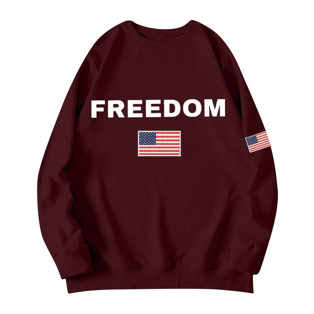 Unisex Printed Round Neck Long Sleeved Loose Fitting Long Sleeved Casual Long Sleeved Top Hoodie