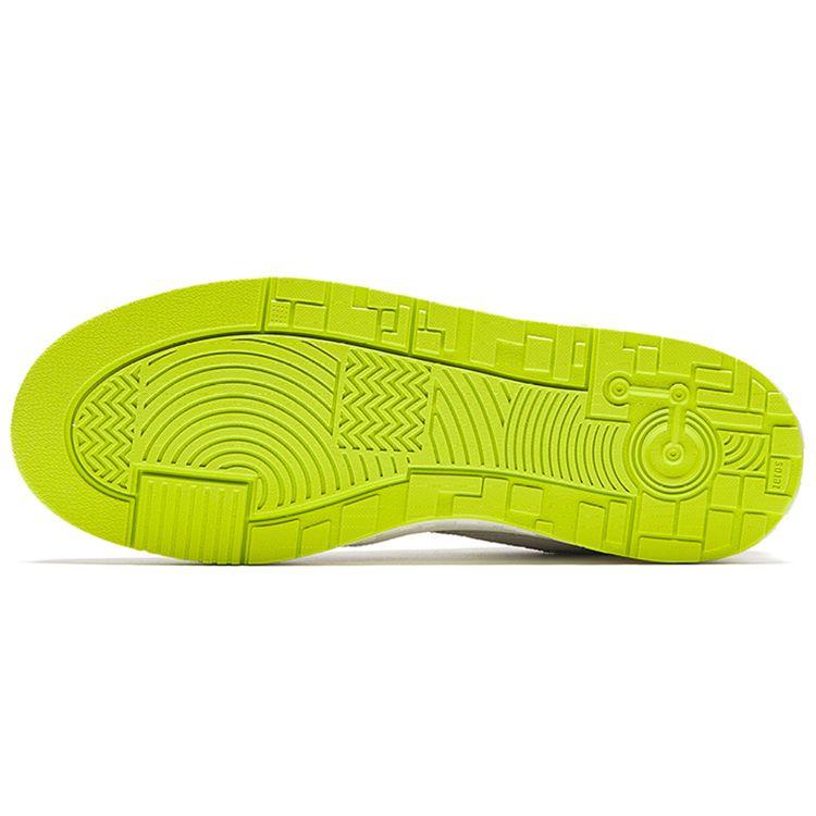 Anta Street Play Green Apple Non-Slip Shock Absorbing Lightweight Low-Top Sneakers Men Sneakers White Yellow 912338053-3